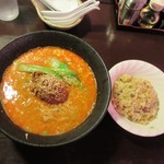 中国料理 向来  - 担々麺と半炒飯set