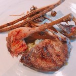 2017.2.  スコットランド産・ベキャスのロースト その内臓のソース