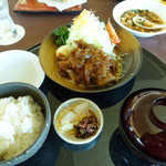 イーグルポイントゴルフクラブレストラン - 豚の生姜焼き定食