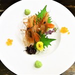 KAKIYA シェル＆シュリンプ - 北海道産甘海老　造り　￥８９０