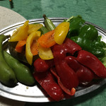 焼肉 はせ川 - いろいろピーマン盛り合わせ