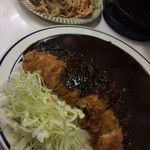 キッチン南海 - カツカレーとプラスしょうが焼き