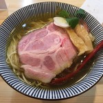 自家製麺 くろ松 - (竹)中華そば(白醤油 大盛)