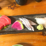 【2017.2.5 再訪】お造り盛り合わせ(^-^)/