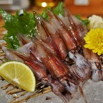 ビストロ割烹 YAOYA - ホタルイカ造り