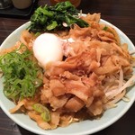 横浜ラーメン増田家 - 肉そば 大盛り もやし・ほうれん草トッピング