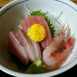 刺身定食の刺身