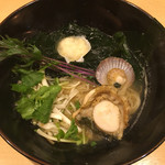 饗 くろ喜 - 帆立わかめそば（1,200円）※季節の限定 2017.3