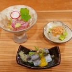 宮川町　水簾 - お造り3品