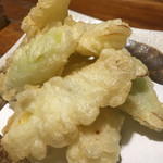 葱屋 平吉 - 長葱の天ぷら