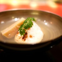 にくの匠 三芳 - お椀　筍と三島独活と河豚白子