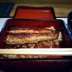 割烹 仙海 - 半分食べてからですw　やはり冬の鰻は美味しかったです！