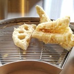 てんぷら 山の上 Roppongi - レンコンと穴子