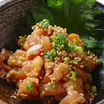 やきとんうまいもん横丁 まるたか - 知覧鶏わさび〆