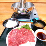 Nabe ya - Beef Shabu-Shabu Combo　　3000円dinner