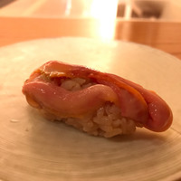 鮨処 石ばし - 赤貝ひも。