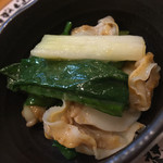 ばんじょう - 貝柱とわけぎの酢ミソあえ
