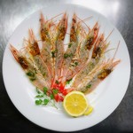 New Caledonian angel shrimp carpaccio (half regular)