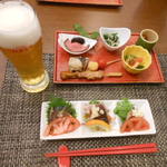 足摺テルメ - 椿コース前菜　2017.2