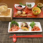 足摺テルメ - 椿コース前菜　2017.2