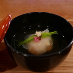 宮川町　水簾 - 桜海老と海老のしんじょう