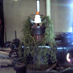 たねや日牟禮茶屋 - 正月の店内装飾