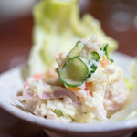 もつ焼 まるい - 2017.3 ポテトサラダ（お通し）