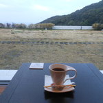 足摺テルメ - ライブラリーラウンジで、モーニングコーヒー　2017.2