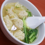 四川食府 - ランチの追加メニュー『手作りワンタンスープ５個入り』（ランチに＋２００円）２０１７年３月