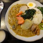 おっぽに亭こっこ - 白州鶏カレー　1050円