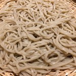 欅 くろさわ - 蕎麦はほとんど星が飛んでいません。