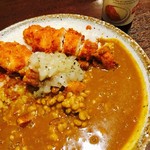 カレーハウス ＣｏＣｏ壱番屋 - ささみカツカレー＋納豆