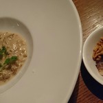 foujita - そば米のリゾット・豆乳クリームソース♪