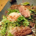 foujita - 河内鴨ロースの焼きしゃぶサラダのガレット♪