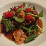 foujita - 河内鴨ロース挽き肉の煮込みハンバーグ♪