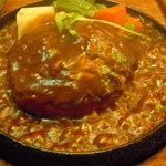 ハンバーグステーキ拡大