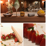 ラ・ベ - 素敵なプチフールたちと素敵なメッセージ入りプレート(*^_^*)❤️