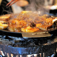 太田なわのれん - 牛鍋は薄切りでなくブツ切り肉