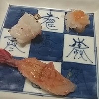 鯛良 六本木店 - 手長海老と車海老の食べ比べ