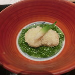 フグ白子の菜の花あんかけ