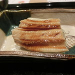 井本 - 煮あなごとふきのとう飯むし　はじかみ