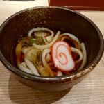 廻鮮魚廣水産 - 【2017.3.9(木)】Ｂランチ(海鮮ちらし＋氷見うどん)1,080円の氷見うどん