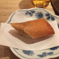広尾はしづめ - 海老と南瓜のポタージュ春巻き