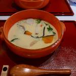 亶 - 野菜いっぱいの茶わん蒸し