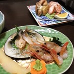 いわない温泉高島旅館 - お刺身盛り合わせ