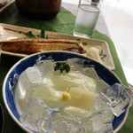 いわない温泉高島旅館 - イカのお刺身