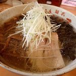 麺武 はちまき屋 - 塩ラーメン；薄め・(油)少なめ・キクラゲ多め @2017/03/09