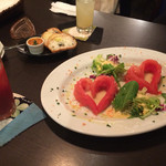 イタリアンレストラン めぐる - ラブラブ トマトサラダ