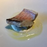レフェルヴェソンス - 優しさ〜甘鯛の乳清ポシェ、根セロリ、オリーブオイル