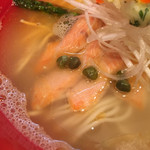 Japanese Soba Noodles 蔦 - 自家製スモークサーモン